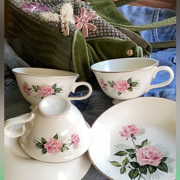 ๐ช๐ช Pair of BURGUNDY & CAMEL BROCADE CHAIR COVERS - Picture 8 of 16